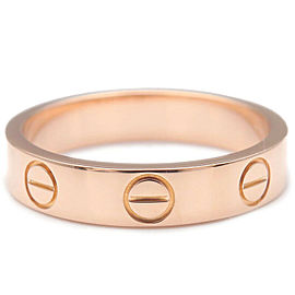 Authentic Cartier Mini Love Ring K18 750 Rose Gold #48 US4.5 HK9.5 EU48 Used F/S