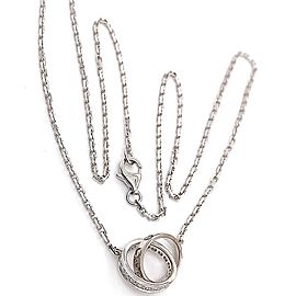 Cartier Love Necklace with Diamonds 18kt White Gold