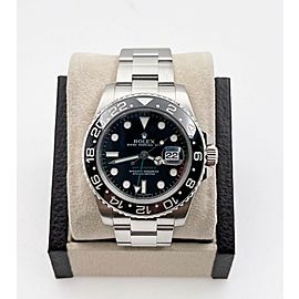 Rolex GMT Master II Black Ceramic Bezel Stainless Steel