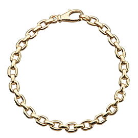 Authentic Cartier Meplat Chain Bracelet K18YG 750YG Yellow Gold Calcier Used F/S