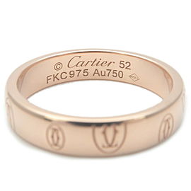 Authentic Cartier Happy Birth Day Ring Rose Gold #52 US6-6.5 HK13 EU52 Used F/S