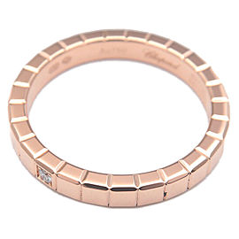 Authentic Chopard Ice Cube 1P Diamond Ring Rose Gold US4-4.5 HK9 EU47.5 Used F/S