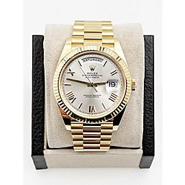 Rolex Day Date President Silver Dial 228238 18K Yellow Gold 40mm