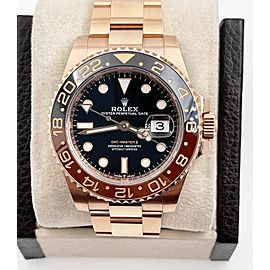 Rolex 126715CHNR Rootbeer GMT Master II 18K Everose Box Paper 2021 UNPOLISHED