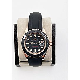 Rolex Yacht Master 116655 Oysterfelx Black 18K Rose Gold