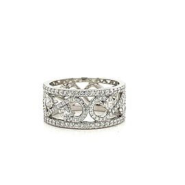 Tiffany & Co Enchant Scroll Diamond Band Ring in Platinum 1.70 tcw