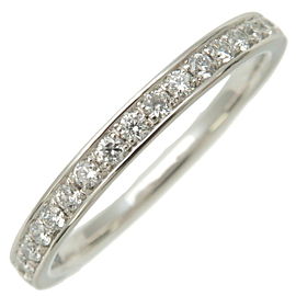 Authentic 4℃ Half Eternity Diamond Ring PT950 Platinum US5-5.5 EU50 Used F/S