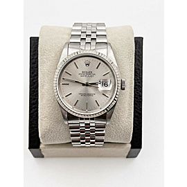 Rolex Datejust Silver Dial Stainless Steel Jubilee Band