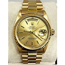 Rolex President Day Date 18078 Champagne Dial 18K Yellow Gold