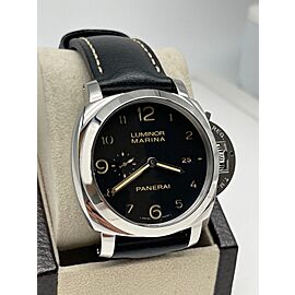 Panerai PAM00359 Luminor Marina Black Dial Steel Black Leather t