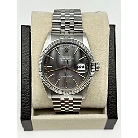 Rolex Datejust Gray Tapestry Dial Stainless Steel