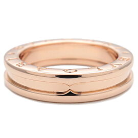 Auth BVLGARI B-Zero1 Ring XS One Band Ring K18 750 Rose Gold