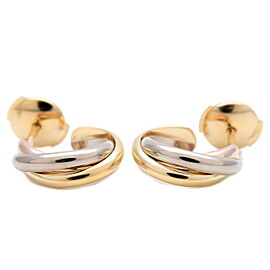 Cartier Trinity Earrings K18 Yellow Gold/White Gold/Rose Gold