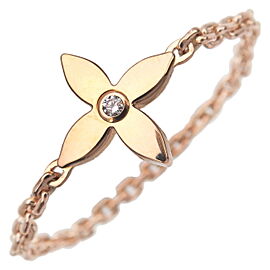 Louis Vuitton Chain Idylle Blossom Diamond Ring K18PG