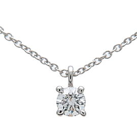 Tiffany & Co. Solitaire Diamond Necklace Platinum