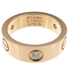 Authentic Cartier Love Ring Half Diamond