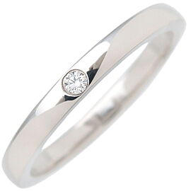 Cartier Ballerina Wedding Ring 1P Diamond PT950 Platinum