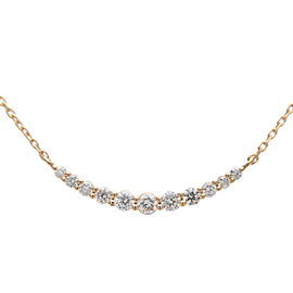 4℃ Diamond Necklace K18PG 750PG Rose Gold