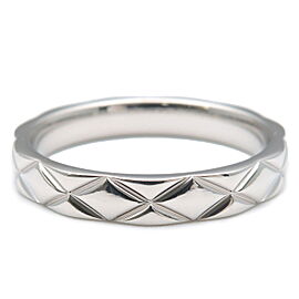 CHANEL Matelasse Ring Medium PT950 Platinum