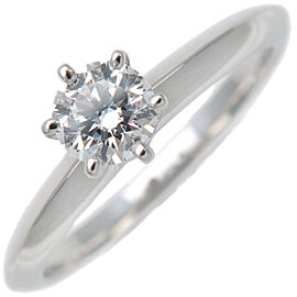 Tiffany & Co. Solitaire 1P Diaond Ring Platinum