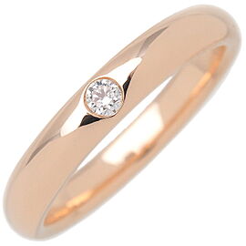 HARRY WINSTON Round Cut Marriage Ring 1PDiamond K18 RoseGold US4.5 Used F/S