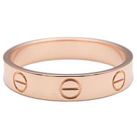 Authentic Cartier Mini Love Ring K18PG 750PG Rose Gold