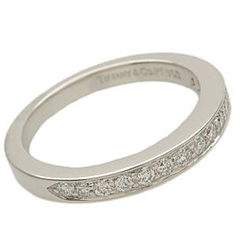 Tiffany & Co. Half Eternity Diamond Ring PT950 Platinum