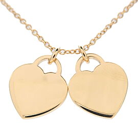 Tiffany&Co. Return to Tiffany Mini Double Heart Tag Necklace