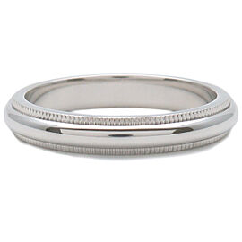 Tiffany & Co. Milgrain Band Ring PT950 Platinum