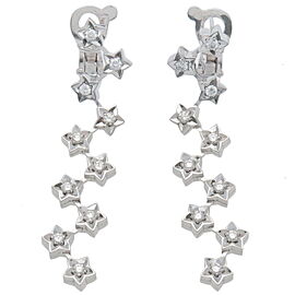 CHANEL Comet 10Px2 Diamond Earrings K18WG 750WG White Gold