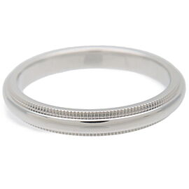 Tiffany&Co. Milgrain Band Ring PT950 Platinum