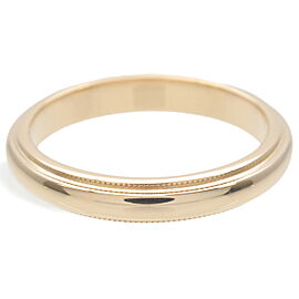 Tiffany&Co. Milgrain Band Ring K18 Yellow Gold