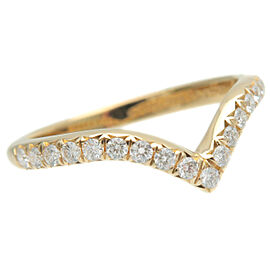 Tiffany&Co. Soleste V Ring Diamond K18 750YG Yellow Gold