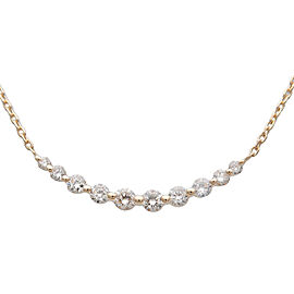 VENDOME AOYAMA 10P Diamond Necklace 0.30ct K18 Yellow Gold