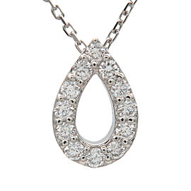 VENDOME AOYAMA Diamond Necklace 0.12ct PT950 PT850 Platinum