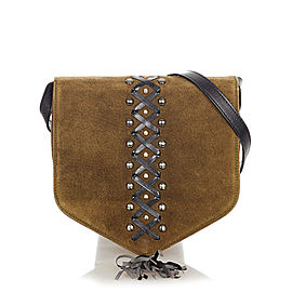 Fringe Suede Crossbody Bag