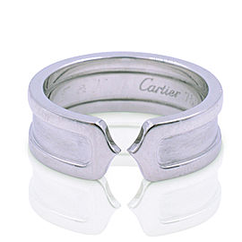 Cartier C De Cartier 18K White Gold Ring Size 6.5