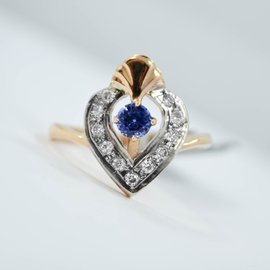 14K Rose Gold Tanzanite Ring