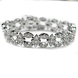 White White Gold Diamond Womens Bracelet