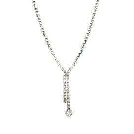 White White Gold Diamond Mens Necklace