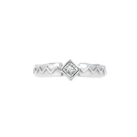 White White Gold Diamond Womens Ring