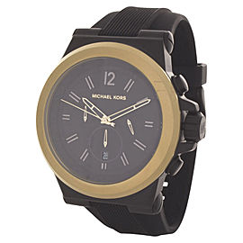 Michael Kors MK8383 Dylan Black Dial Black Silicone Strap Men's Watch