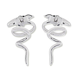 18K White Gold Diamond Earrings