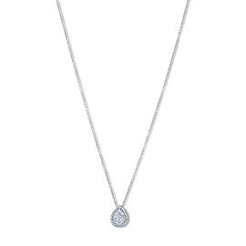 18K White Gold, 14K Yellow Gold Diamond, Sapphire Necklace