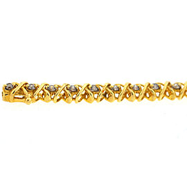 Yellow Gold Diamond Mens Bracelet