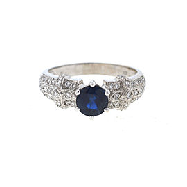 White White Gold Sapphire, Diamond Womens Ring