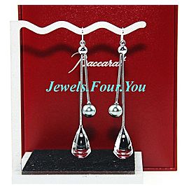 White Gold Pearl Womens Earrings