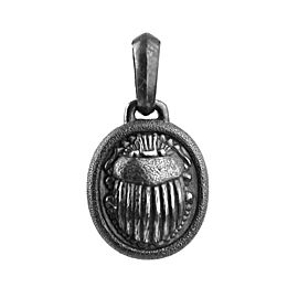 David Yurman 925 Sterling Silver Scarabee Tag Pendant