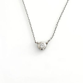 14K White Gold Diamond Pendant