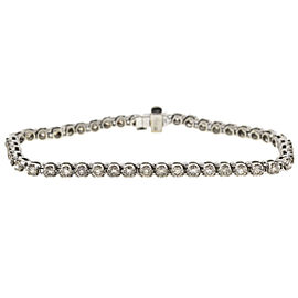 10k White Gold Diamond Tennis Bracelet